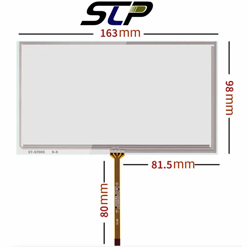 

Touch Screen for Car DVD and GPS Resistance, Handwritten Panel, Glass Digitizer, 163mm * 98mm, New