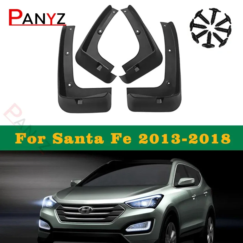 

Car Mud Flaps For Hyundai Santa Fe 2013~2021 Mudflaps Splash Guards Mudguards Front Rear 2014 2015 2016 2017