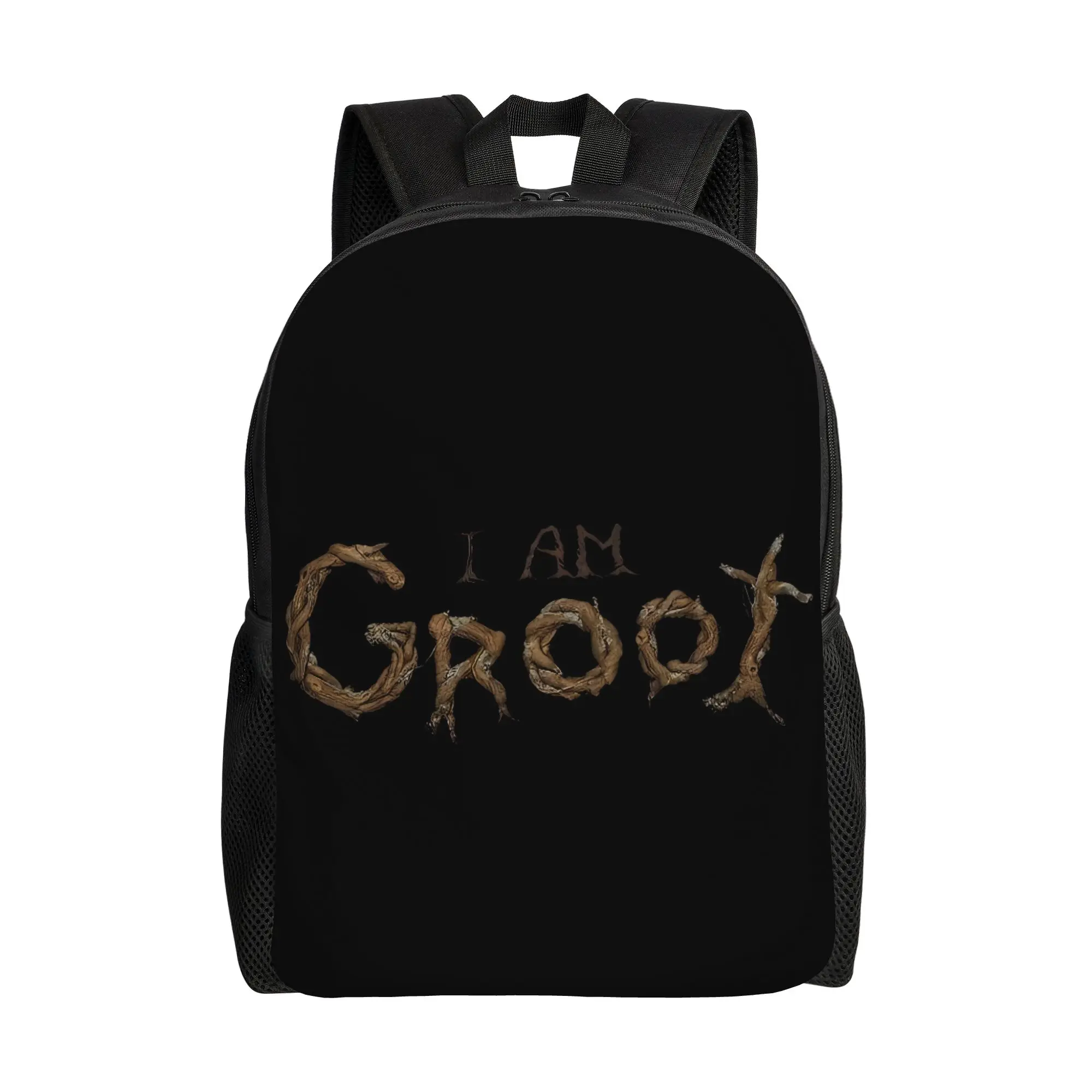 Рюкзак Marvel Bookbag к началу учебного года с текстовым принтом I Am Groot, ретро-дизайн, моющийся.