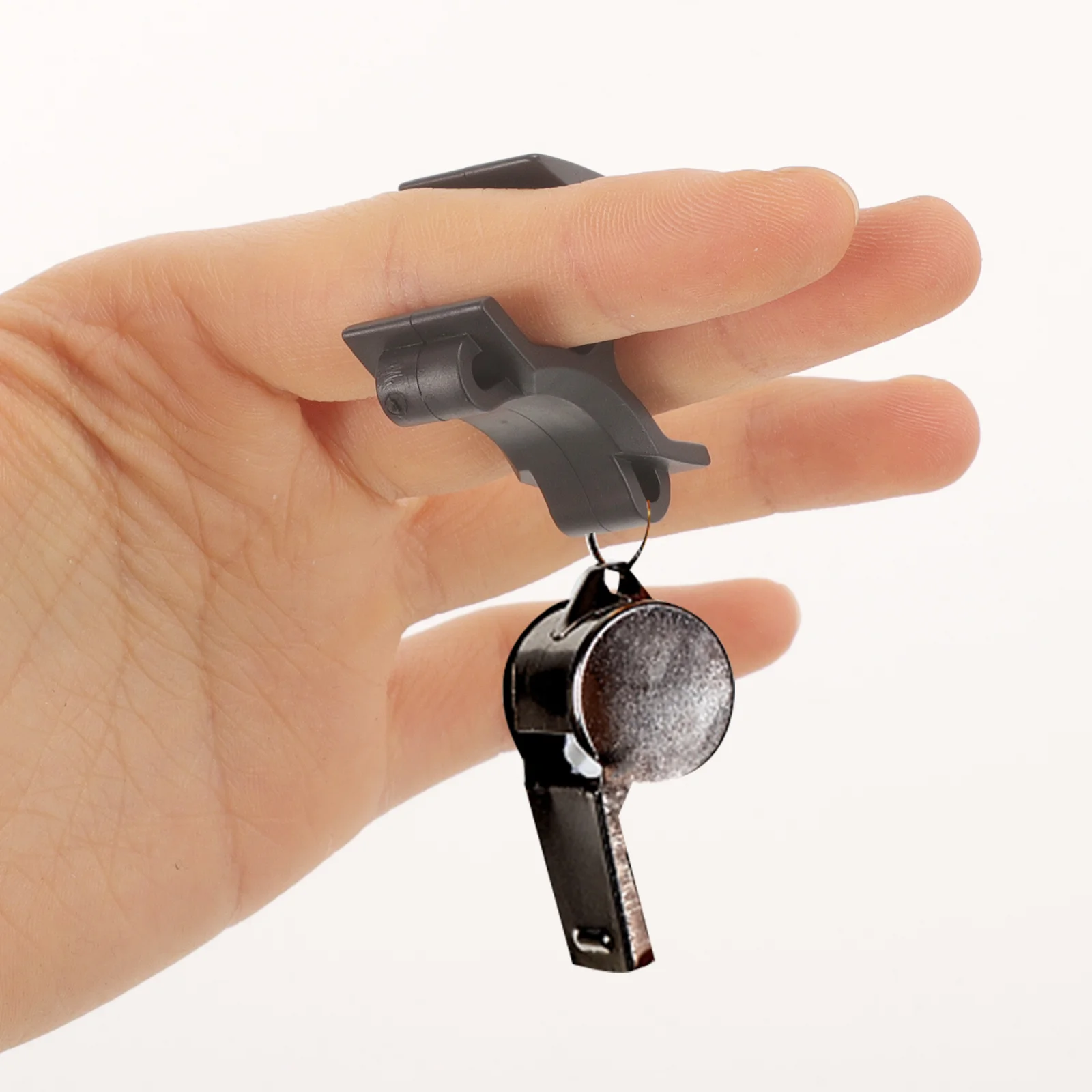 

4 Pcs Whistle Sport Accessories Finger Clip Referee Accessory Plastic Trainer Linesmen Grips Match Clamps