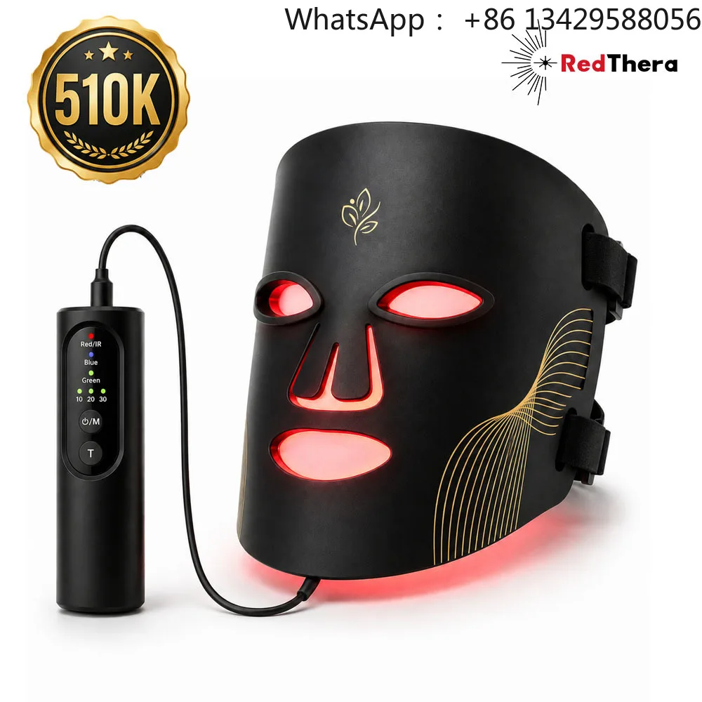 Silicone Led Beauty Face Mask Custom Near Infrared Led Light Therapy Mask RedLight Mask