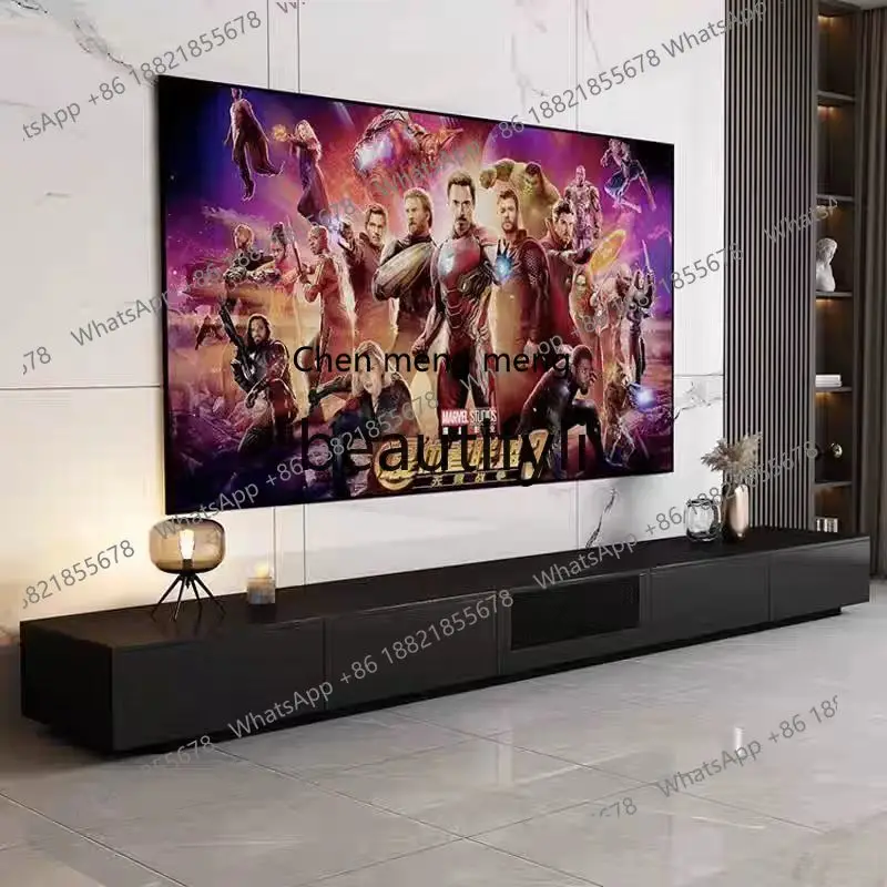 N178 Fully hidden laser TV cabinet 88-120 inch electric telescopic cabinet integrated projector dedicated