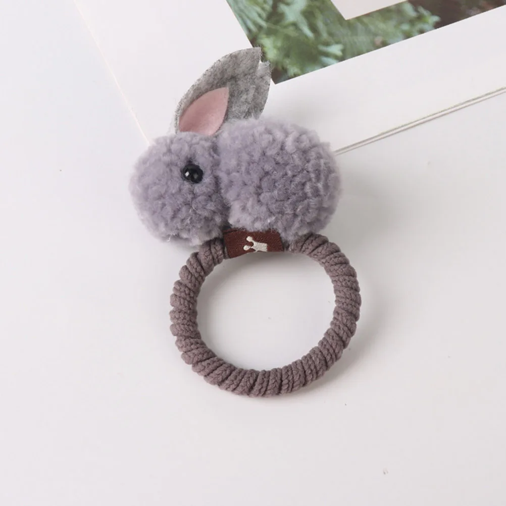 

Children Bunny Stretch Cartoon Rabbit Hairpins Tie Rabbit Ponytail Holder Hair Cartoon Hairpins Tie Hair Rope Gifts