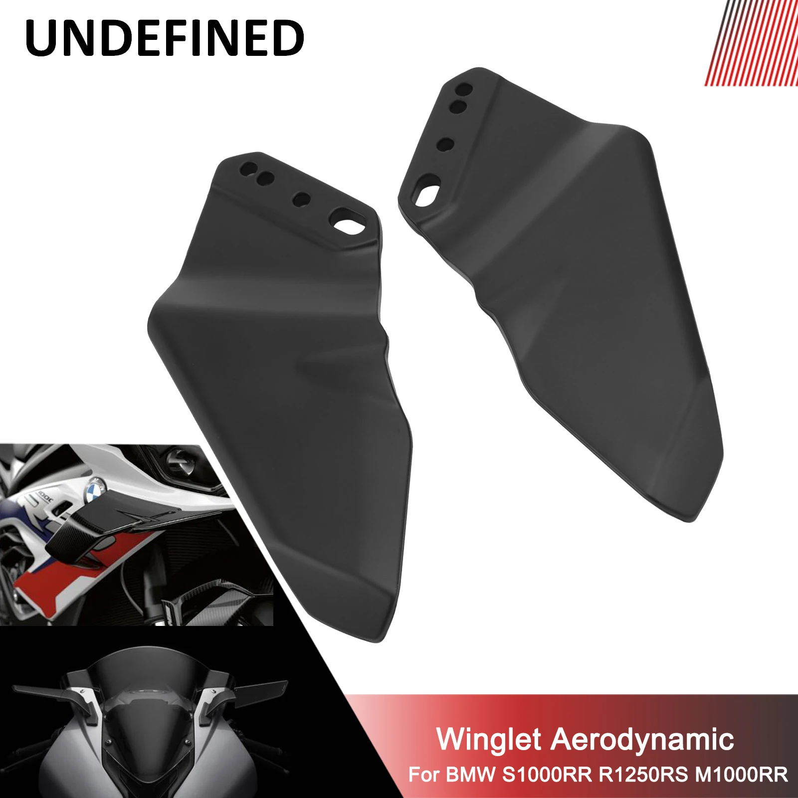 

Motorcycle Winglet Aerodynamic Wing Kit Spoiler for For BMW S1000RR R 1250 RS M1000RR HP4 RACE Universal Fairing Air Deflector