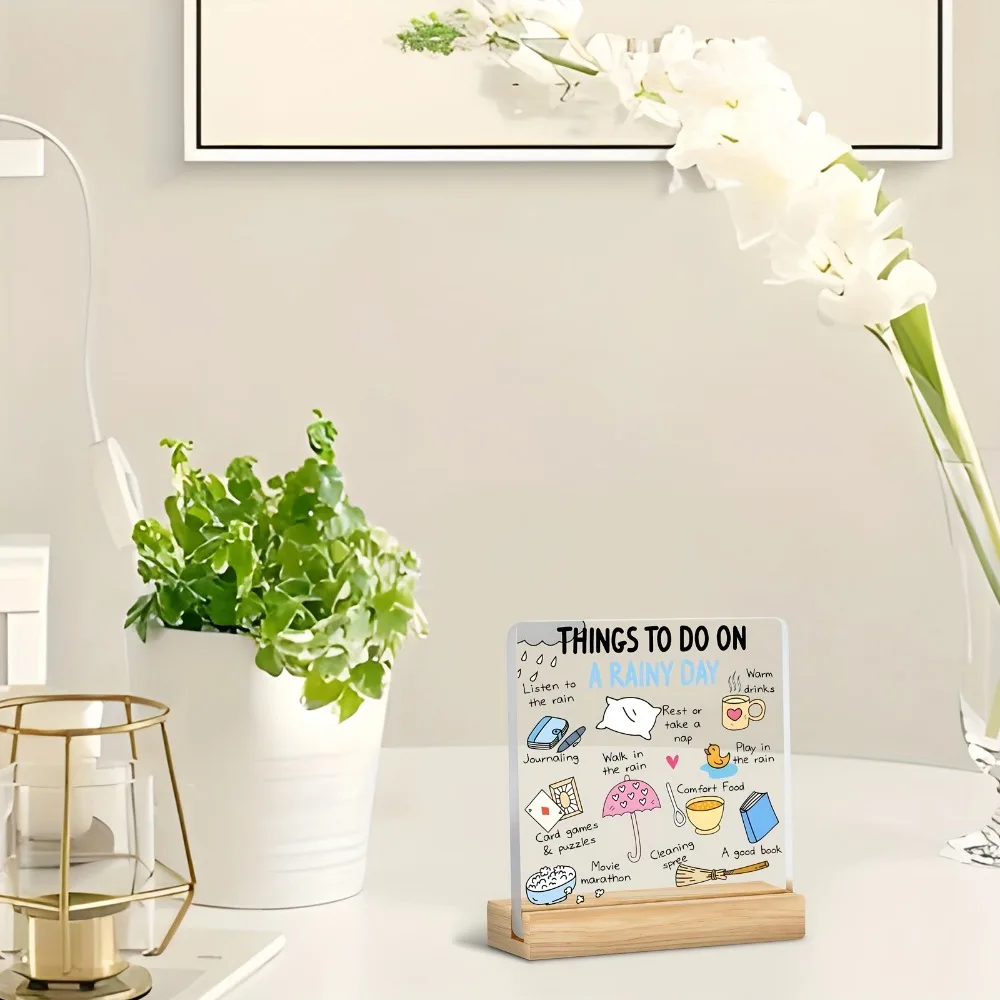 فيلم ماراثون ثنائي الأبعاد ومريحة للطعام، ديكور سطح المكتب من الأكريليك، مناسب لهدايا تزيين المنزل والعطلات