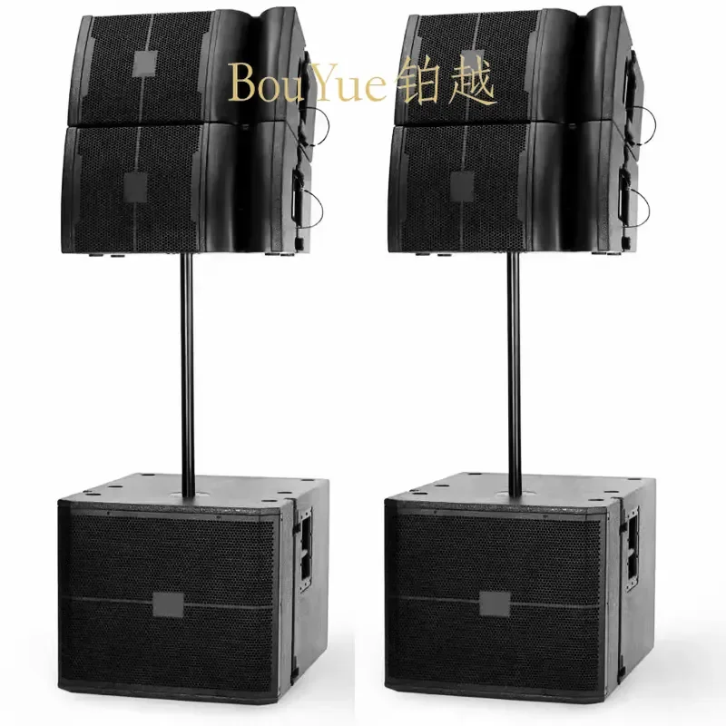 Professional Passive Line Array Speaker System 18 Inch Subwoofer High Power Audio for Outdoor Church Stage Concert Sound