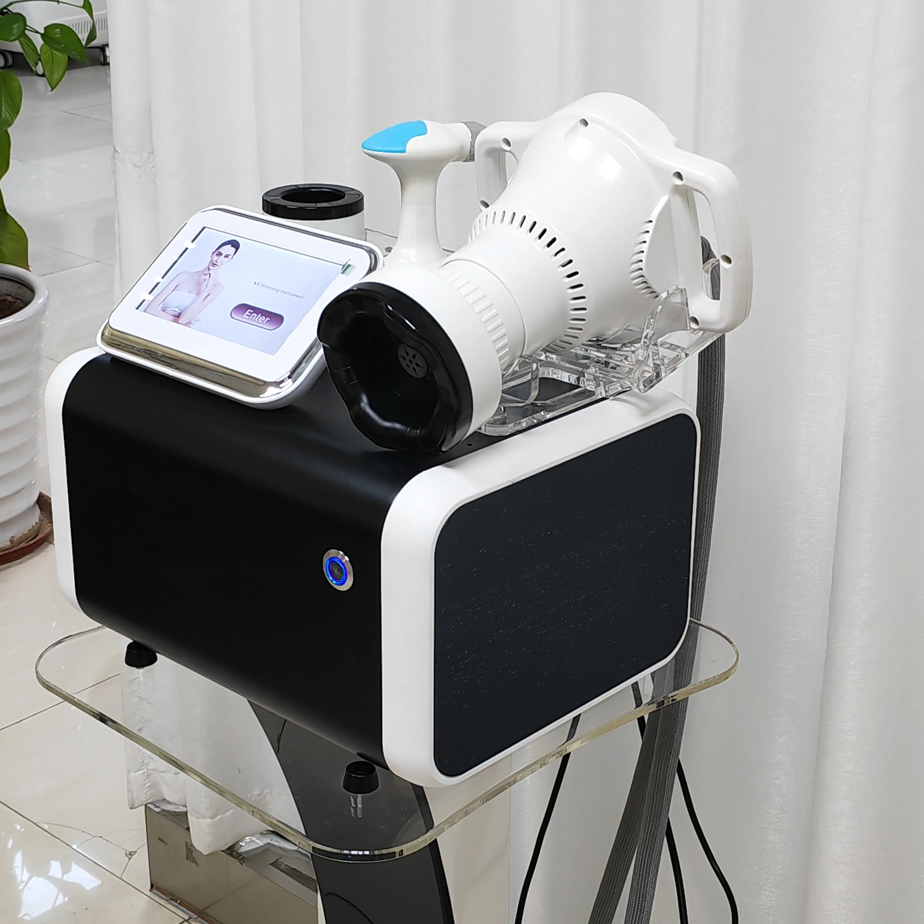 

2025 New Black New Arrival V6 Big 40k Probe 2in1 360 Rotation Vela Body Shape Vacuum Roller Weight Loss Machine