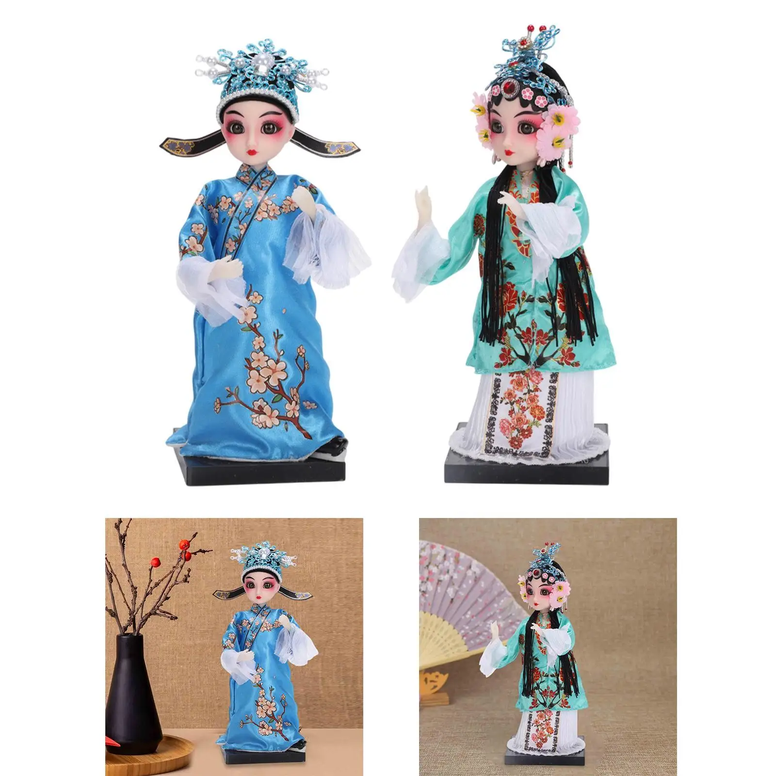 8.66inch Peking Opera Ornament Peking Opera Doll for Living Room Indoor Gift