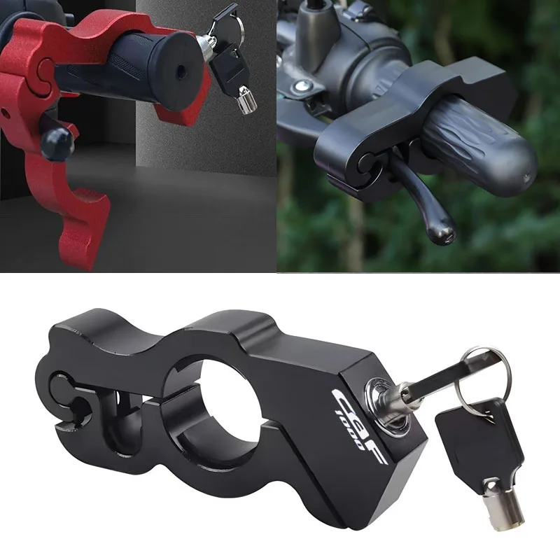 Motorcycle Handlebar Lock Handle Solid Lock Anti Theft For CBF1000 CBF Handlebar Brake Handle Solid Pull Rod Anti Theft