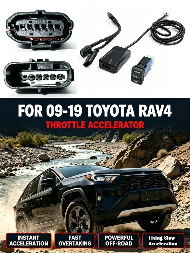 Electronic Throttle Controller Launch Acceleration Booster For 09-19 Toyota RAV4 Fixing Slow Acceleration
