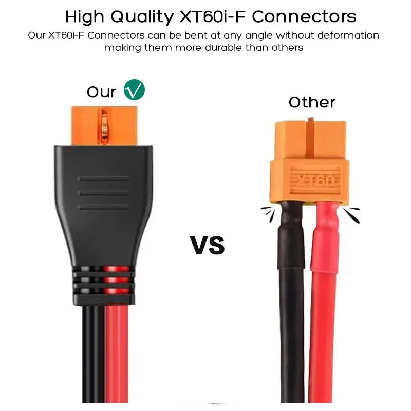 12AWG 1.5m/5FT 12V/24V Zapalniczka samochodowa do złącza XT60i-F Kabel ładujący do Ecoflow River 2/2max/2 Pro Delta 2/Max/Pro. — zdjęcie produktu 3