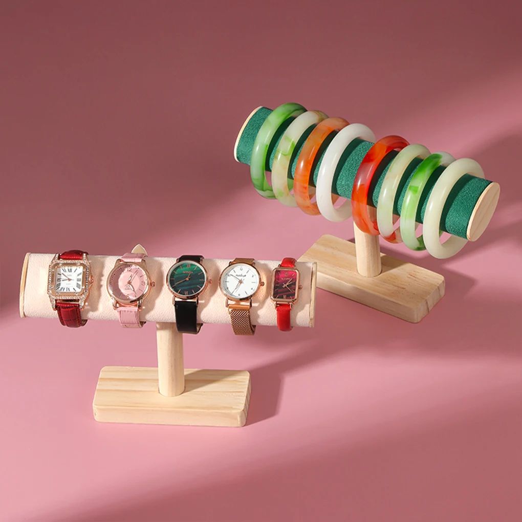 Squisito espositore per braccialetti artigianali Linea liscia Texture di fascia alta Ampio spazio di visualizzazione