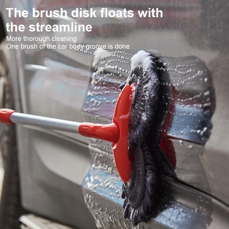 

Вращающаяся двойная головка-щетка, детали для автомобиля, Трехсекционные аксессуары для уборки окон и крыши, 1 комплект