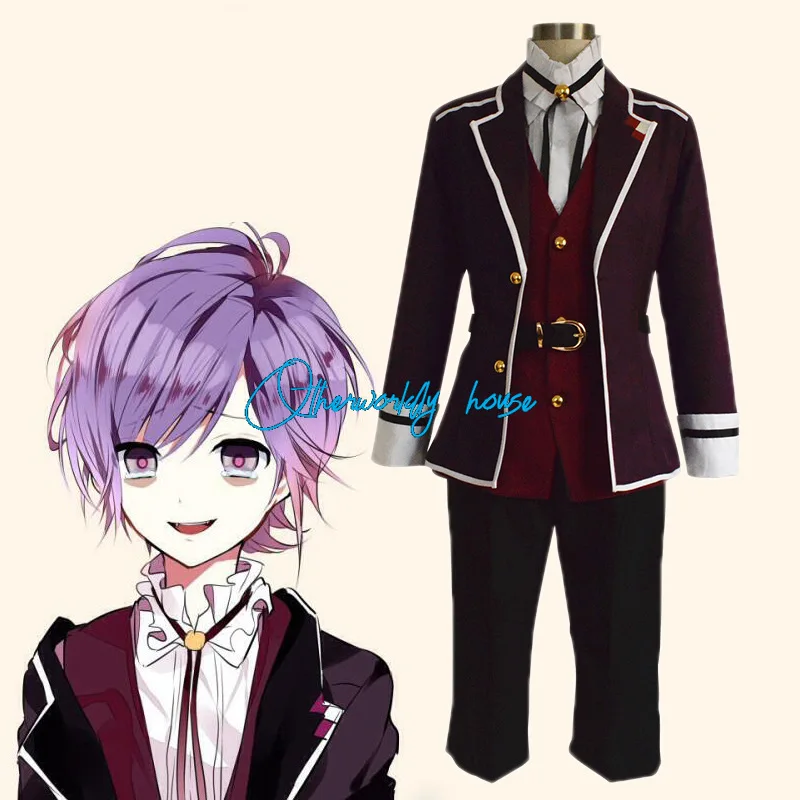 

Diabolik Lovers Cosplay Kanato Sakamaki Cosplay Costume Men's School Uniform Custom Made