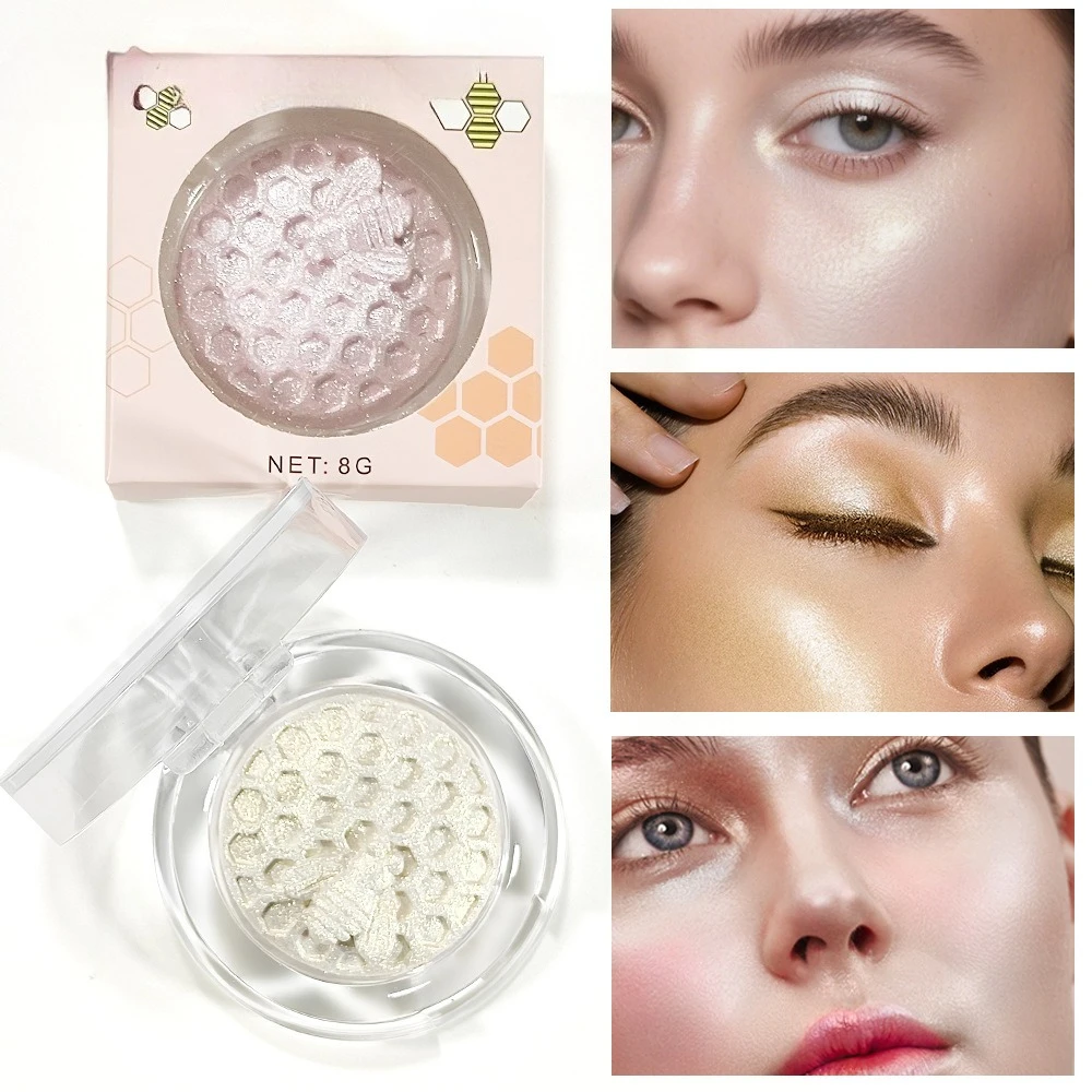 ثلاثية الأبعاد منحوتة النحل تمييز لوحة الوجه الجسم لامع مسحوق تركيبة مقاومة للماء لتحديد الأنف عيون الخدين مهرجان ماكياج #2