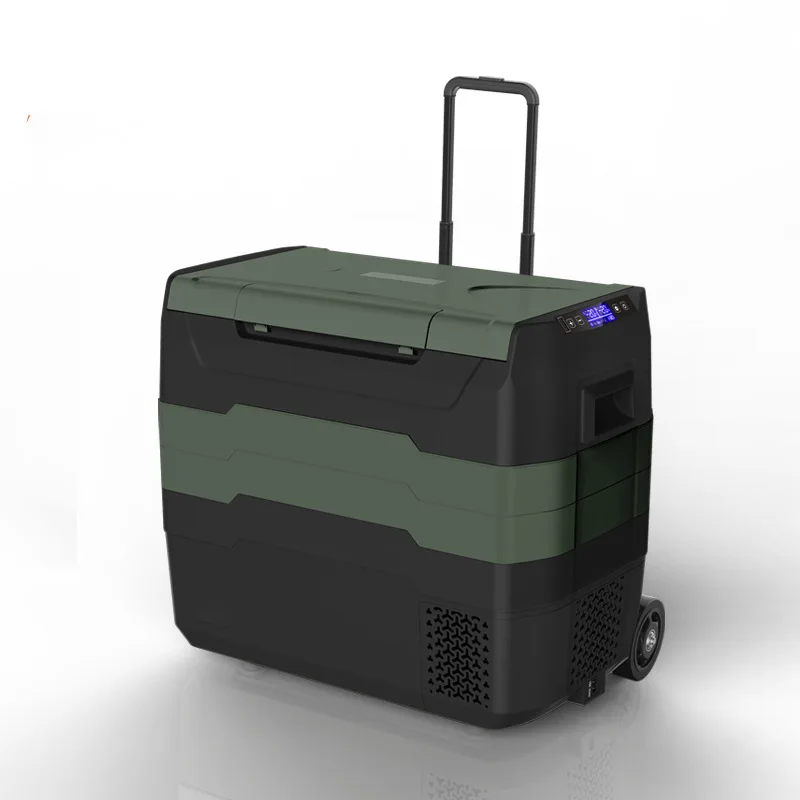 

Small refrigeration portable car refrigerator supports customized color LOGO outer packing box outdoor small refrigerator