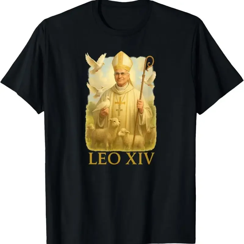 Pope Leo Xiv Doves Christian Catholic Faith Inspired T Shirt