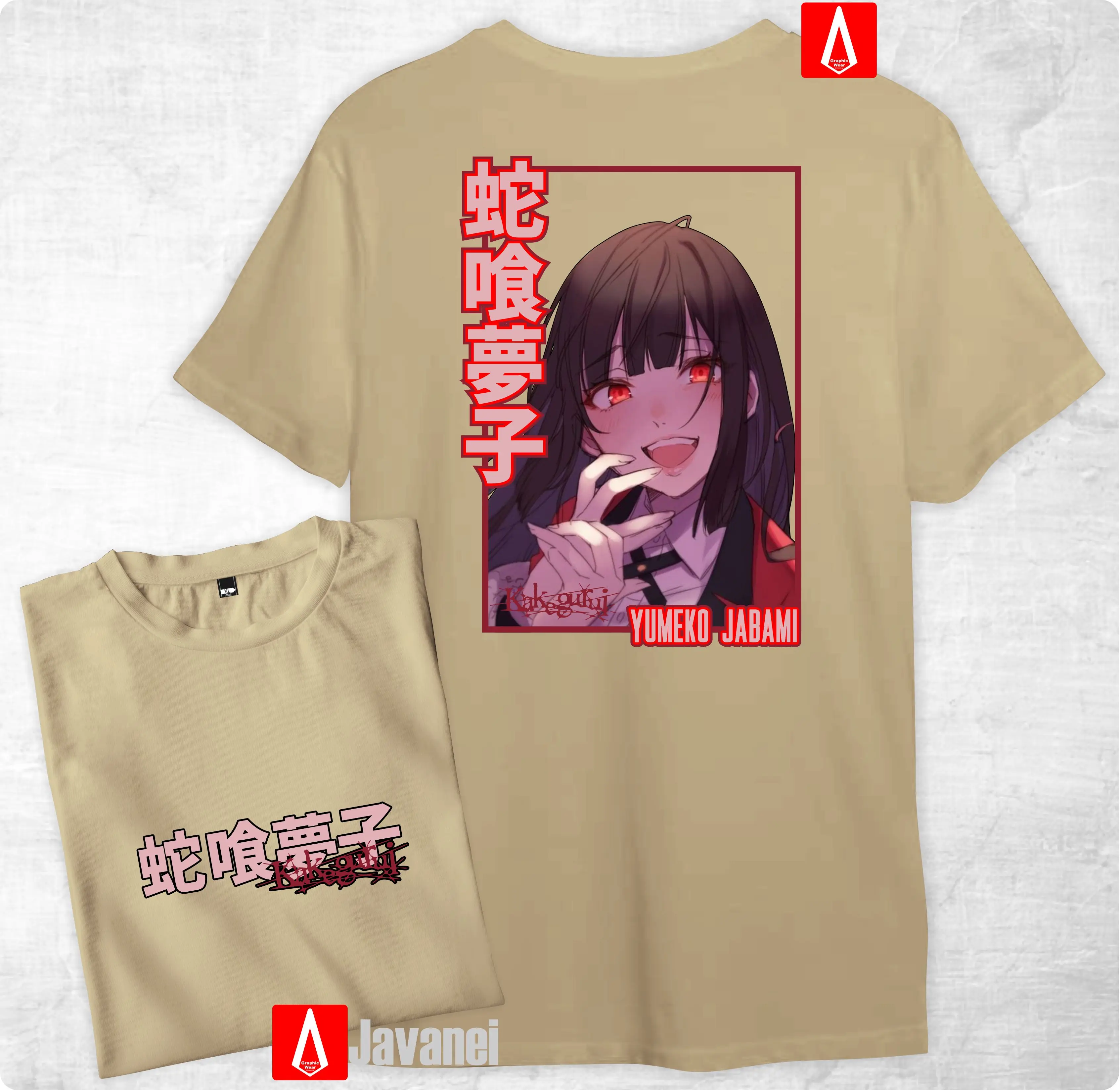 Anime yumeko jabami kakegurui manga wibu japan distro cotton combed 30s javanei