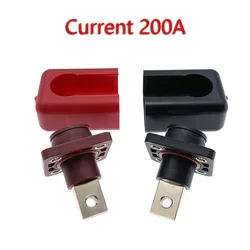 200A Copper Lithium Battery Terminal Connector Energy Storage Terminal Battery Connector Adapter Square Energy Storage Connector