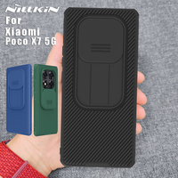 Nillkin for Xiaomi Poco X7 5G Case Soft Frame Lens Matte Camshield Slide Camera Protection 360 Full Back Cover