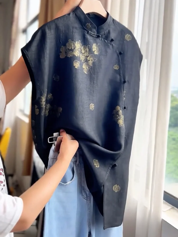 

Новая китайская футболка с принтом для женщин, модная, стройнящая, летняя, больших размеров, удобная, в корейском стиле, с круглым вырезом или...