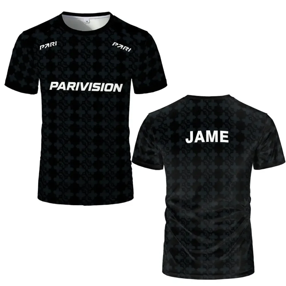 PARIVISION CS2 Esports Team 2026 Jerseys Men's Customizable Gaming Pro Kit Unisex Sports Breathable Casual Short-Sleeve T Shirts view 2