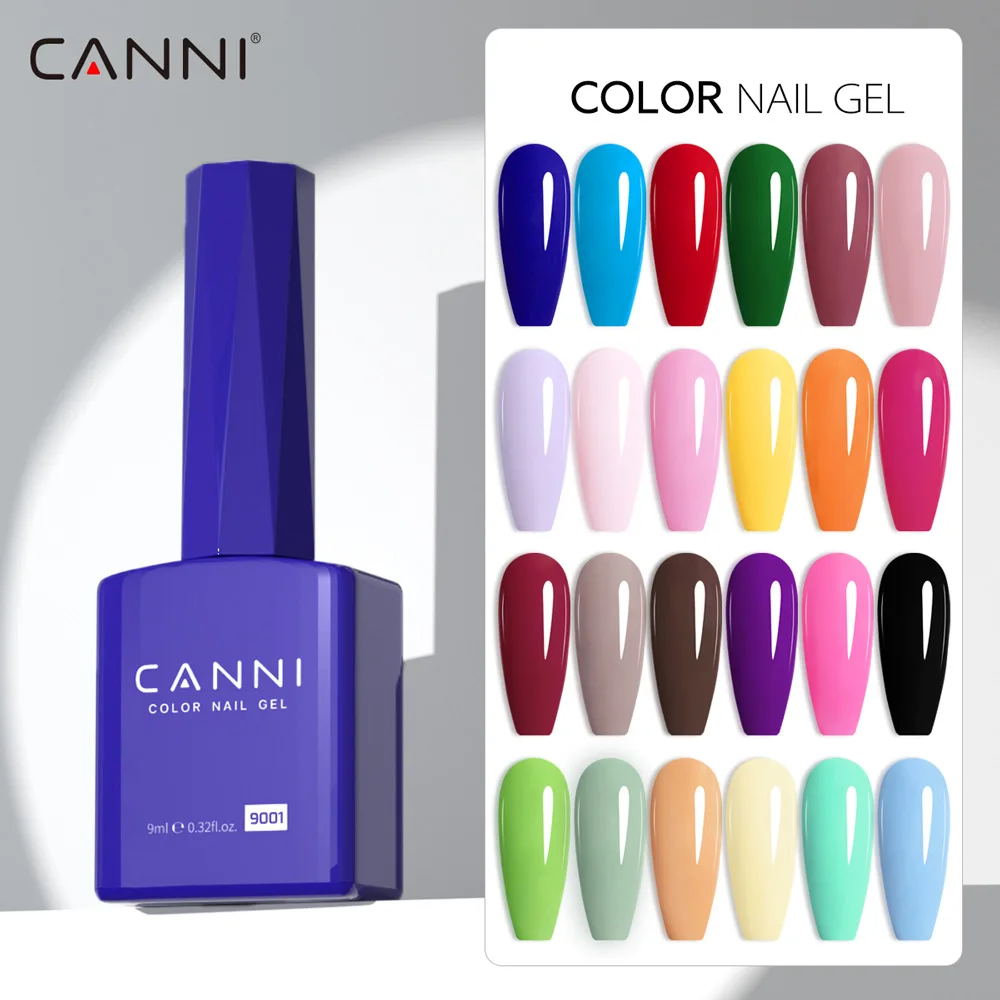 CANNI 2023 New  Arrival  9ml HEMA FREE Color Nail Gel Polish Soak Off UV LED Varnish Organic Semi Permanent Nail Art Gel Lacquer