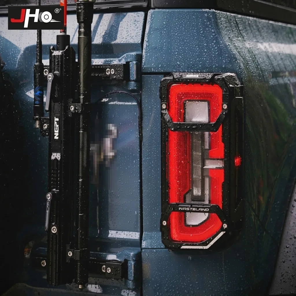 JHO Off-Road Tail Light Guard Cover Outer Rear Light Frame Trim Shell Armor Accessories Fit for Ford Bronco 21-24 2.3T 2.7T
