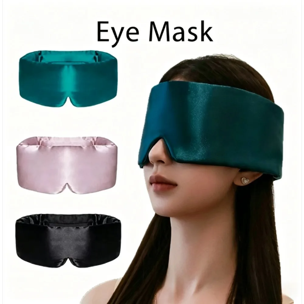 Mulberry Silk Sleeping Mask Eyepatch Blocking Light Eyemask Eyeshade Soft Padded Slaapmasker Travel Sleeping Aid for Sleep Patch
