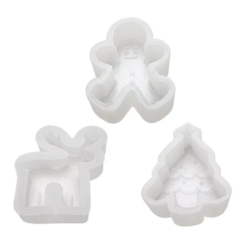 

DIY Soap Molds Candle Moulds Christmas Themed Silicone Craft Mould for Candle Dropship