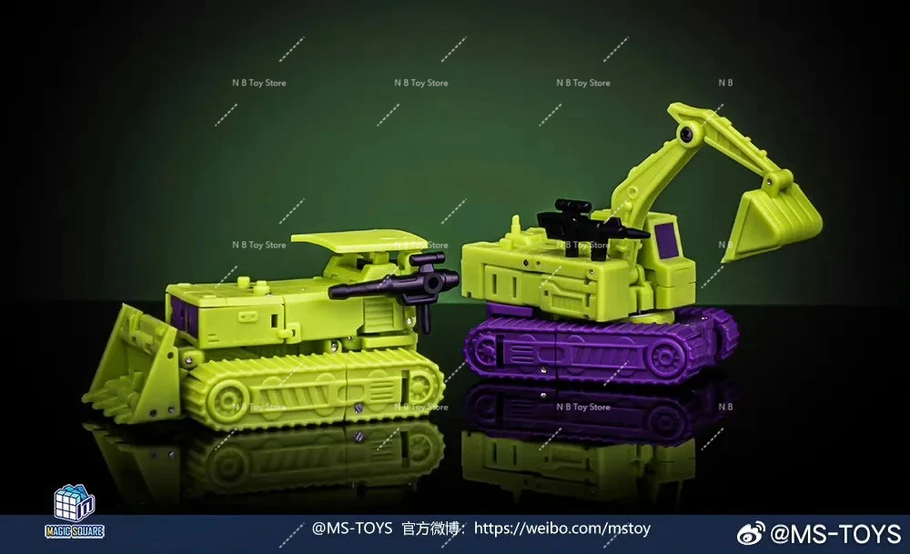 [Op voorraad] Magic Square MS-41A MS-42A 10 cm MS41A MS42A Graafmachine Bulldozer Devastator Transformatie Action Figure