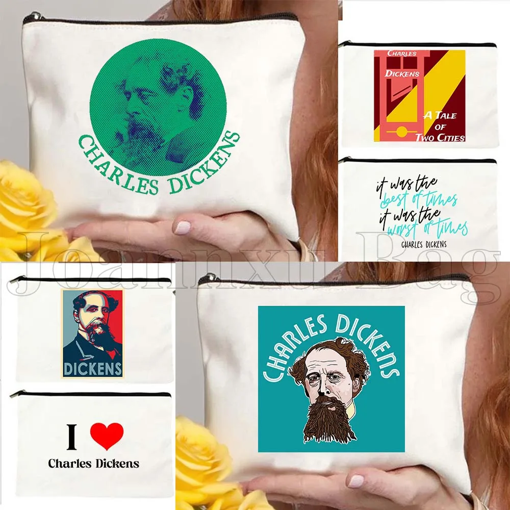 

Косметичка-органайзер для путешествий «История двух городов» Чарльза Диккенса, подарок для любителей книг, чехол для косметики и туалетных принадлежностей, пенал для макияжа