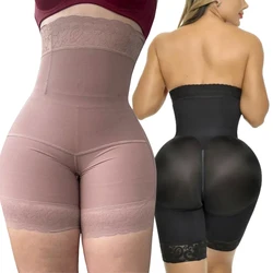 Cintura alta corpo shaper calcinha sem costura bunda levantador compressão fajas reduzindo cintas emagrecimento espartilho shapewear roupa interior feminina