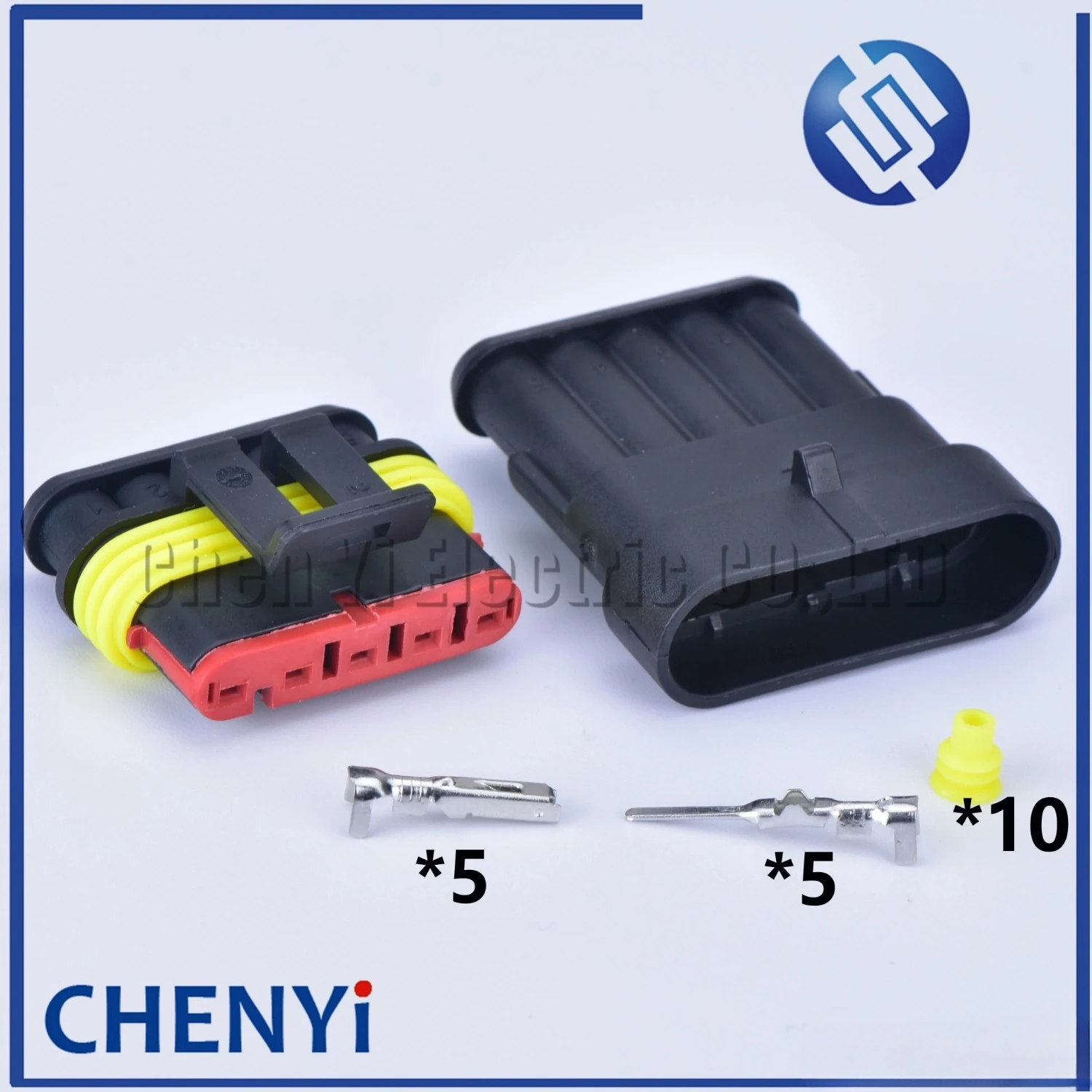 5 sets 1/2/3/4/5/6 pin 1.5 male and female Plug Automotive waterproof connectors Xenon lamp connector Wire harness Plug