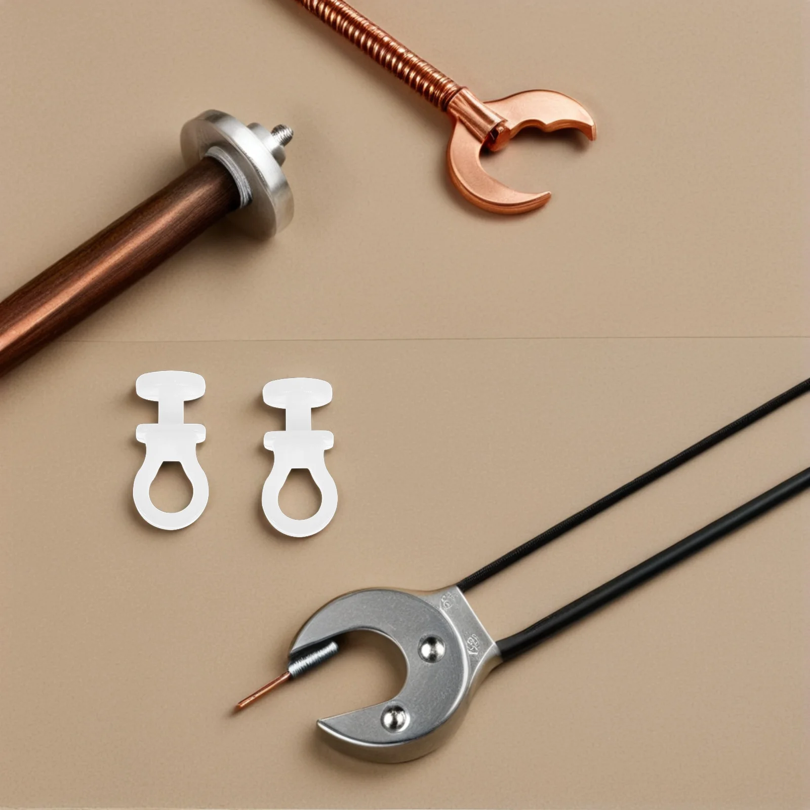 

100Pcs White Plastic Curtain Track Hooks Smooth Glide Gliders for Shower Curtains Window Drapes Room Divider Tracks Accessories