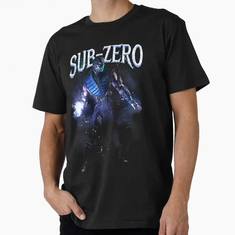 Sub Zero 0501 Retro Video Game 90's Mortal Kombat MK Gift for gamer 100% cotton Short Sleeve Graphic T-Shirt All size tee S-6XL
