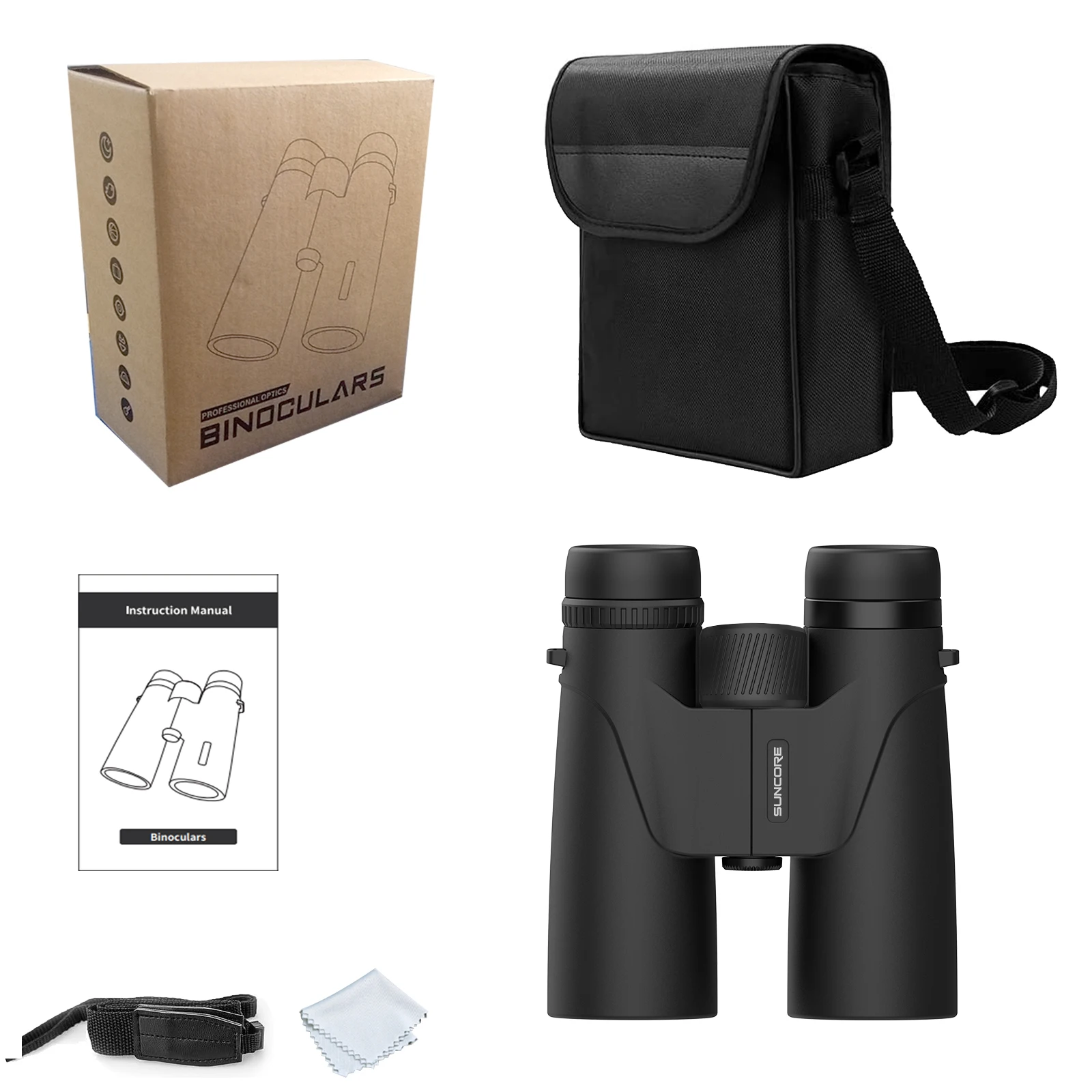 

10x42 High Powered HD Binoculars for Adults with Upgraded Phone Adapter | Large View, Clear Low Light Vision & Lightweight Water