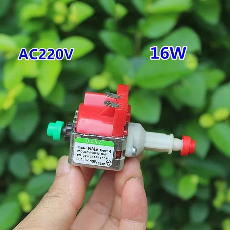 

ULKA NME4 AC Mini Electromagnetic Plunger Pump 16W High Pressure Coffee Machine Water Liquid Pump for Small Flow 220V 230V 240V