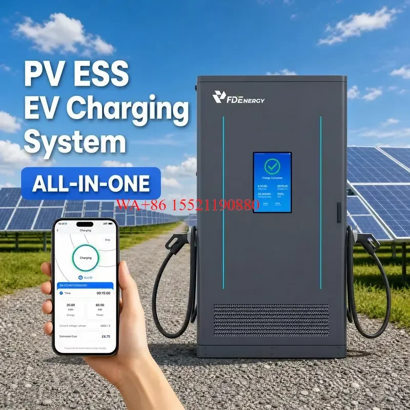WMWMNU for Commercial 261kWh Solar Storage EV Charging Station 125kW All-in-One Off-Grid DC Fast Charger LiFePO4 OEM ODM