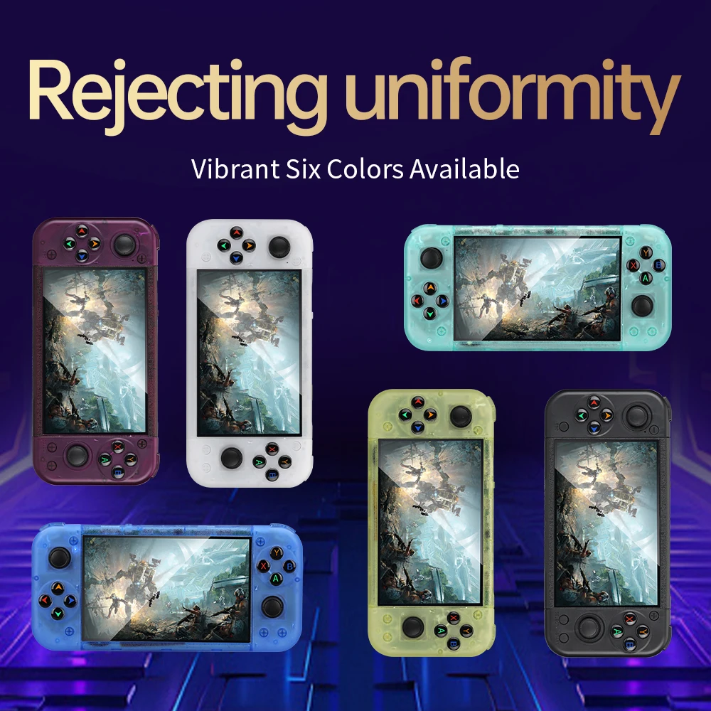 Rg50xx h console de jogos portátil retrô 64 bits tela ips de 4.0 polegadas linux 5g wifi bluetooth saída hdmi-tv reprodutor de videogame