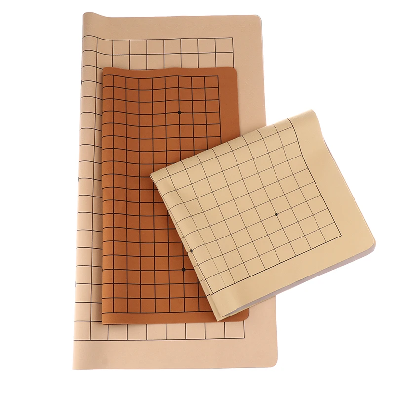 Innovative Foldable One Side 19 Line Standard International PU Leather Go Game Chessboard Board Game For 2.2cm Pieces