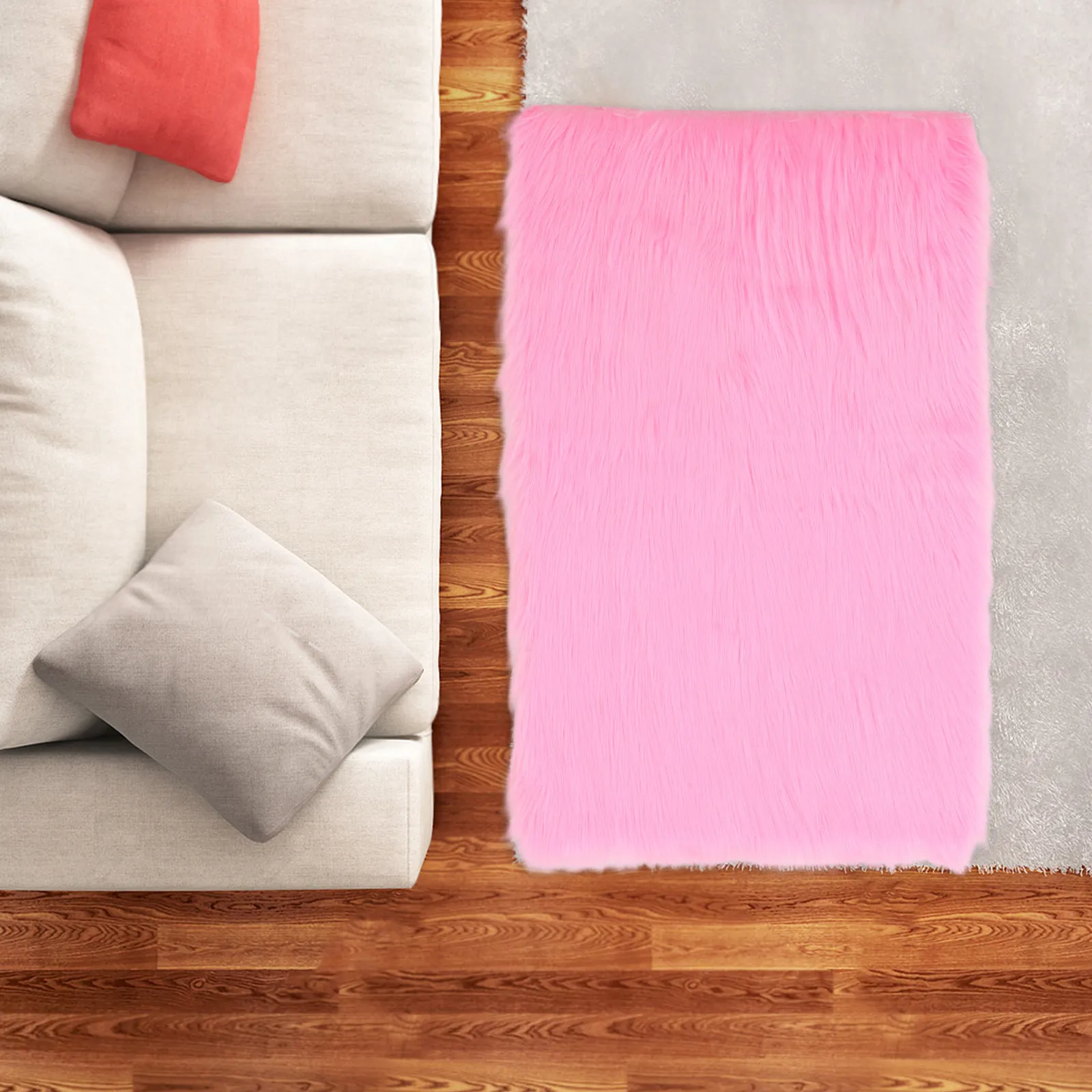 Canlı Pembe, Yumuşak, Sentetik - Soft Rug Nursery incelemesi ve fiyatı