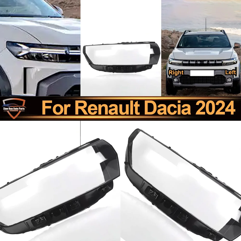 

Front Headlight Shell Transparent Headlamp Cover For Renault 2024 Dacia Lamp Shade Plexiglass Replace Original Lampshdade