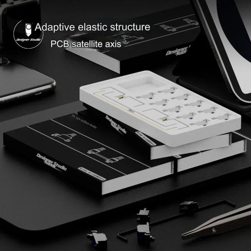 Conceived by: PCB Screws Adaptive, Free Debugging, Flexible Structure, Satellite Switches, Customized Mechanical Keyboard