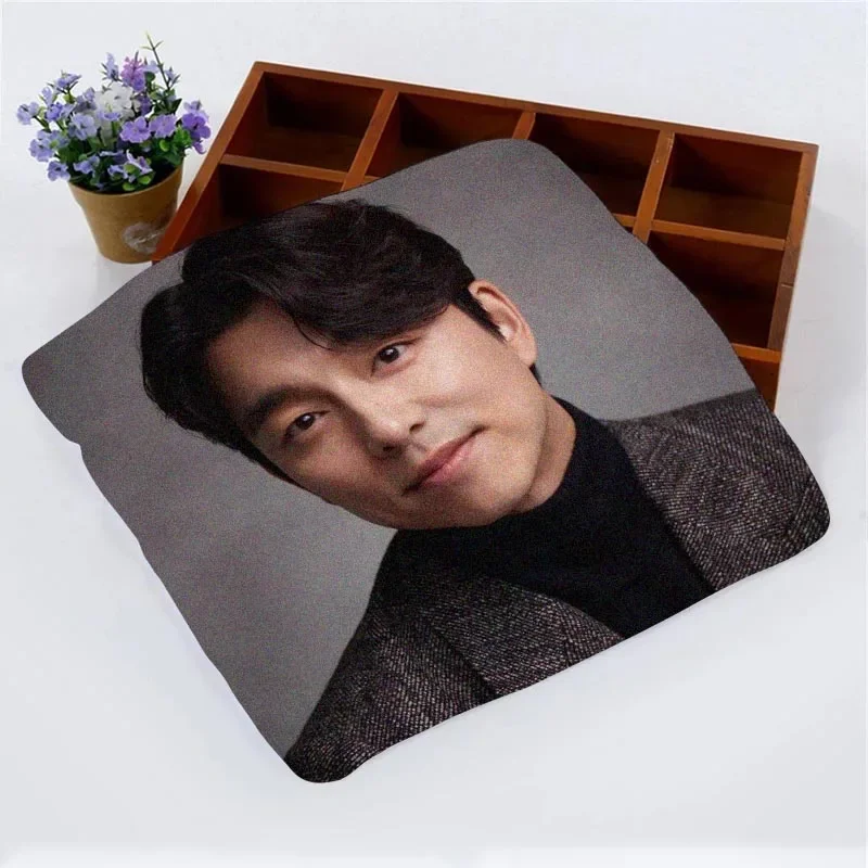 Custom Gong Yoo KPOP Face Towel Small Hand Towels Kitchen Towel Hotel Restaurant Cleaning Towel Microfiber Fabric