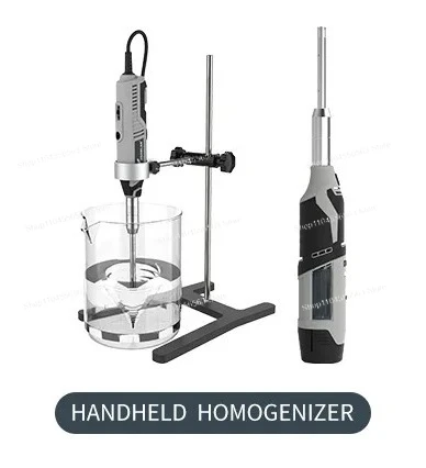 

Lab Hand Held High Speed Homogenizer Emulsifier Disperser Cell Crushing Mixer 5000~35000rpm 220V MHZ-01