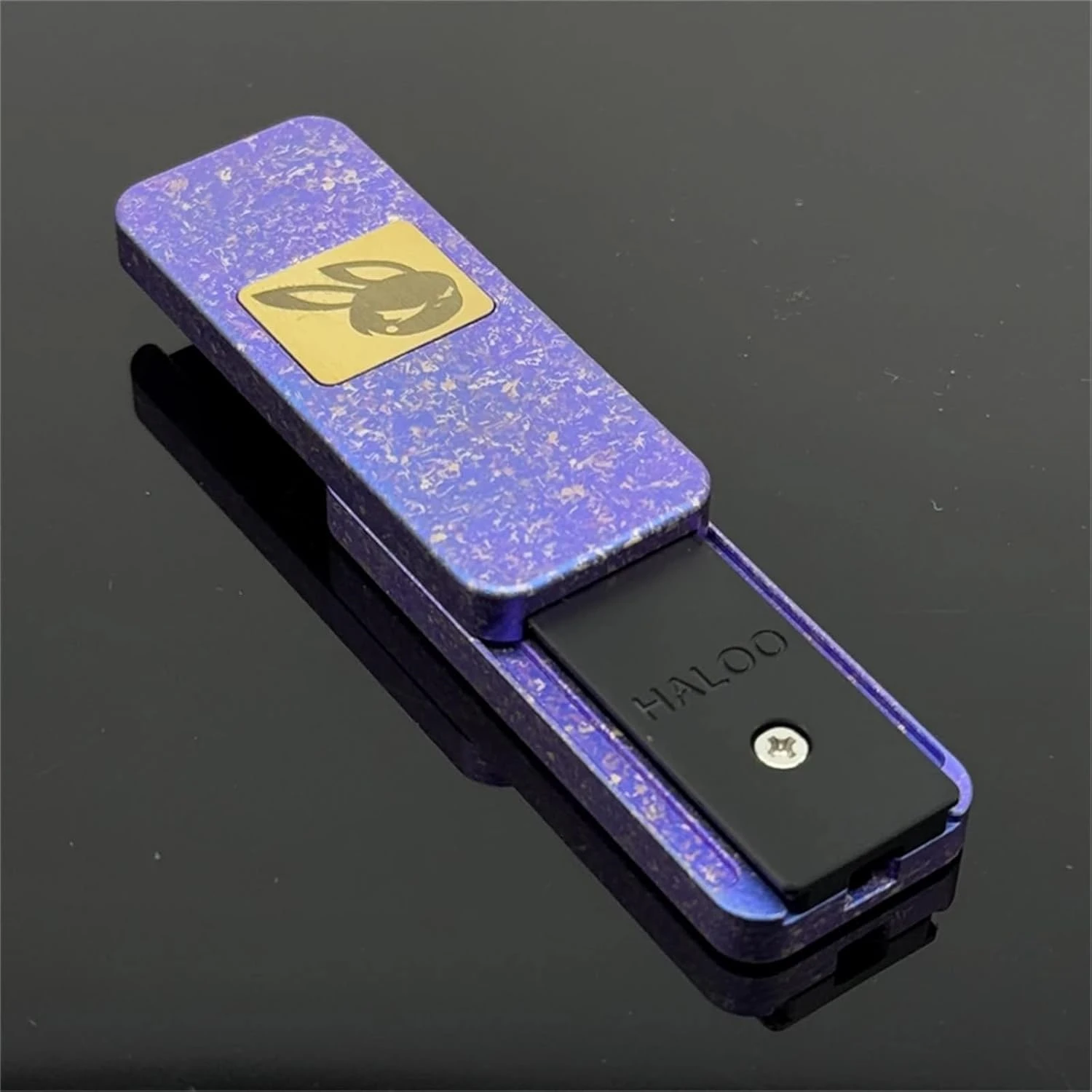 Arrogant Rabbit Fidget Slider Spinner Titanium Alloy Direct Push EDC Toys Sensory ADHD Focus Anti Stress Adults Desk Toy