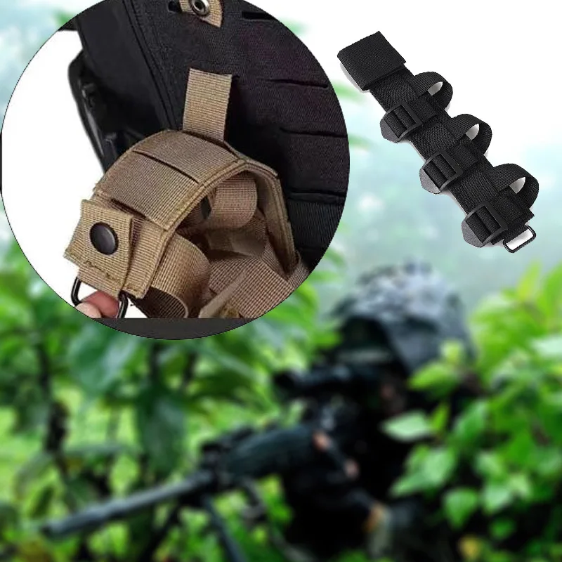 Outdoor Tactical Knife Sheath Pendant  Adapter Attachment Pack Rucksack Cinch Fasten Strap Molle Accessories Tool Fixed Rope