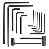 13pcs/Set L Shaped Hex Hexagon Key Allen Wrench Guitar Neck Truss Rod Adjustment Wrench Screwdriver Tool Kit for Beginners