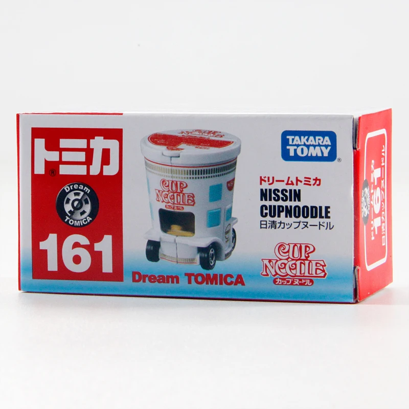 TAKARA TOMY-Tomica Cartoon Food Toy Car, Copa Aberta Raku Nissin Ramen Carrinho, Mini Modelo de Carro Fundido, Presente de Natal das crianças